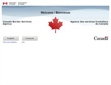 Tablet Screenshot of cbsa.gc.ca